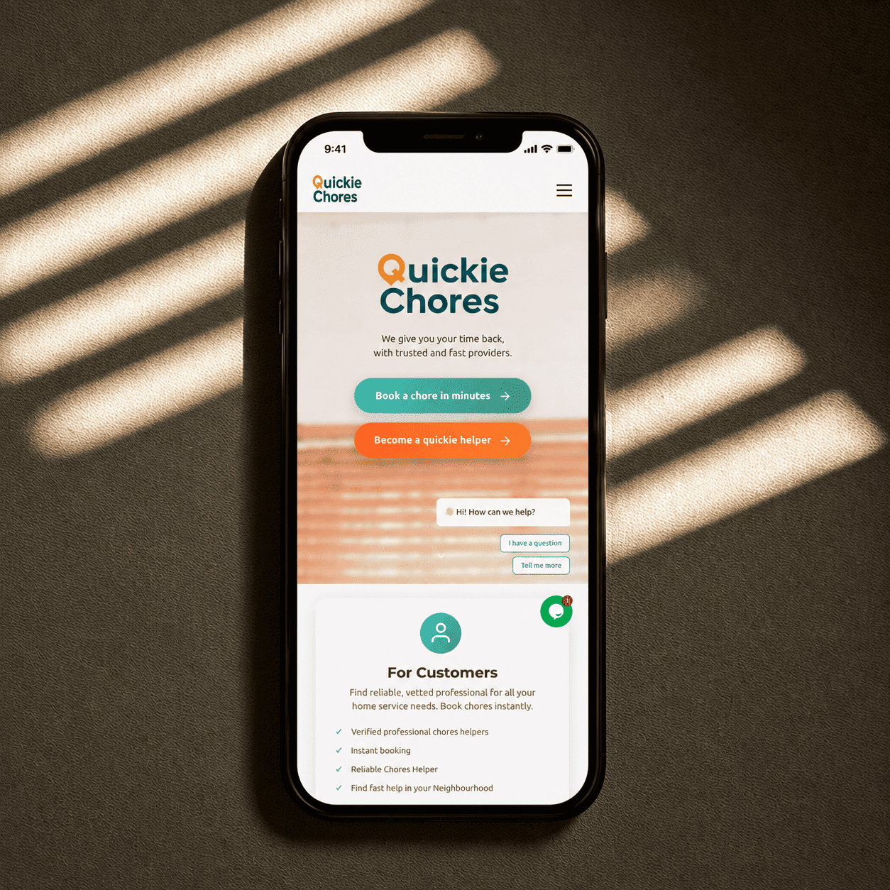 Mobile-friendly marketplace website UI showing buyer and seller listing cards